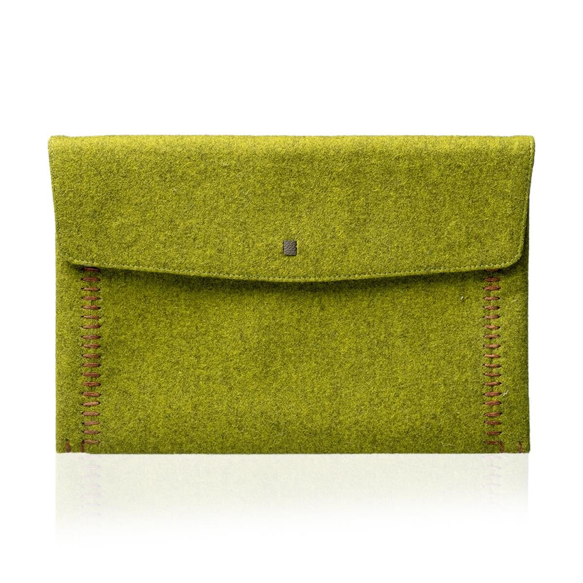 Deri Keçe Tablet Kılıfı Yeşil