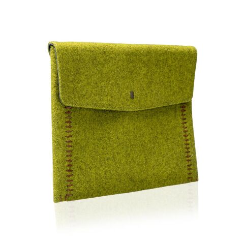 Deri Keçe Tablet Kılıfı Yeşil