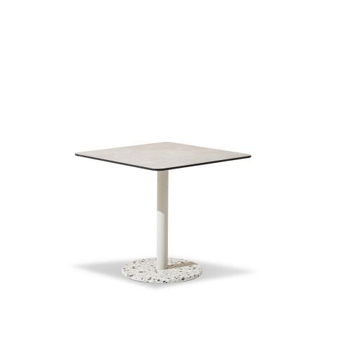 Alfie Bahçe Laminat Krem Masa 80x80