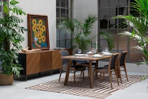 Irıs Ahsap Masa S1 Tbrs204V Smoked Meşe