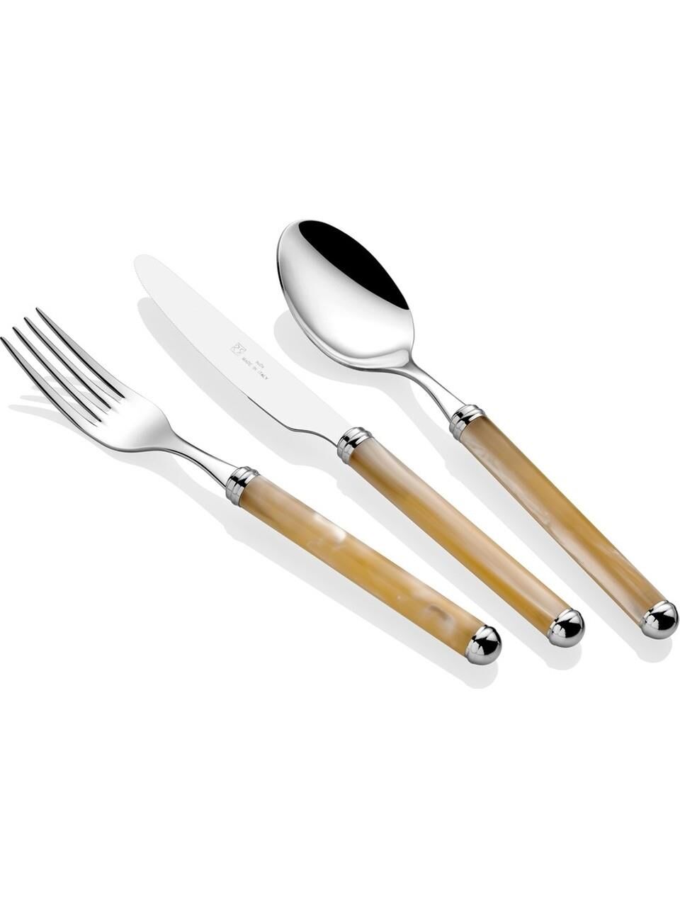 Rivadossi Rodi Kemik Rengi 36 Parça Çatal Bıçak Seti