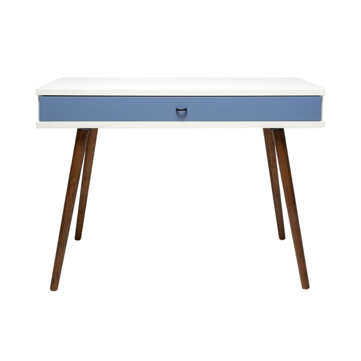 Sodade Dresuar 100X40 H77 cm Beyaz - Mavi