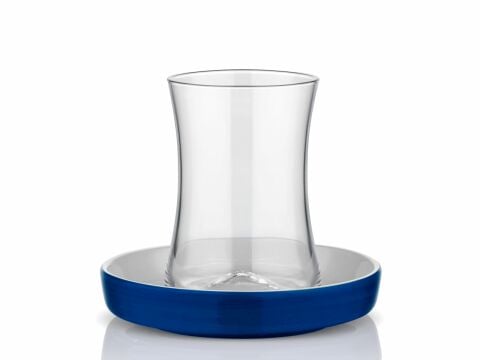 İstanbul Tiryaki Çay Bardağı Seti 6'lı Kobalt