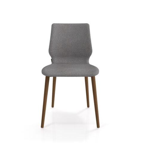 Asanda Sandalye Smoked Meşe Ayak Armoni 411 Açık Gri