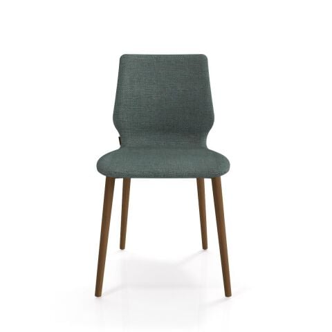 Asanda Sandalye Smoked Meşe Ayak Armoni 413 Petrol Yeşili