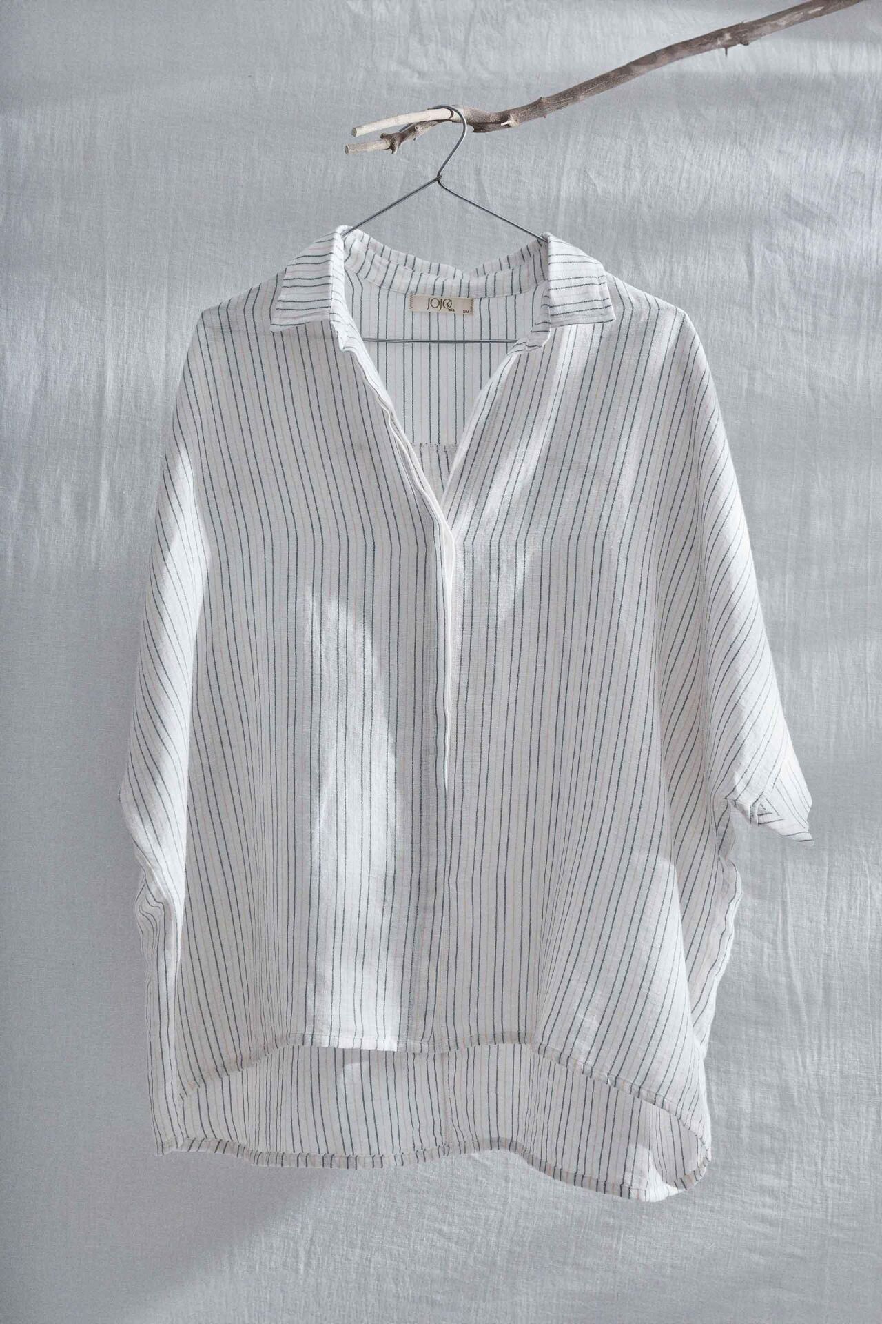 LARIN KISA KOLLU ÜST, Renk:KREM-SOMONBeden:L-XL