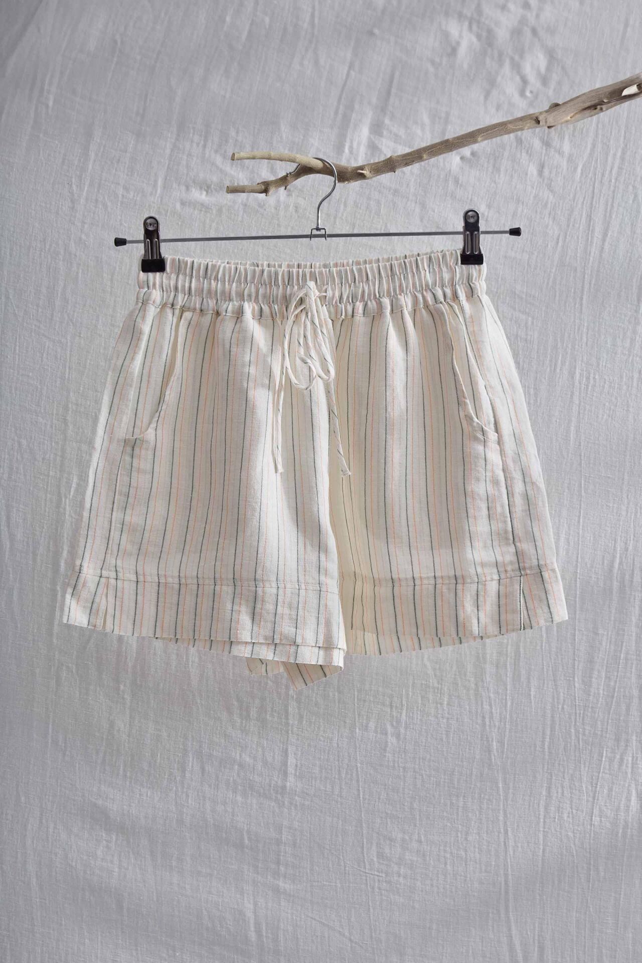 LARIN KADIN ŞORT, Renk:KREM-SOMONBeden:L-XL