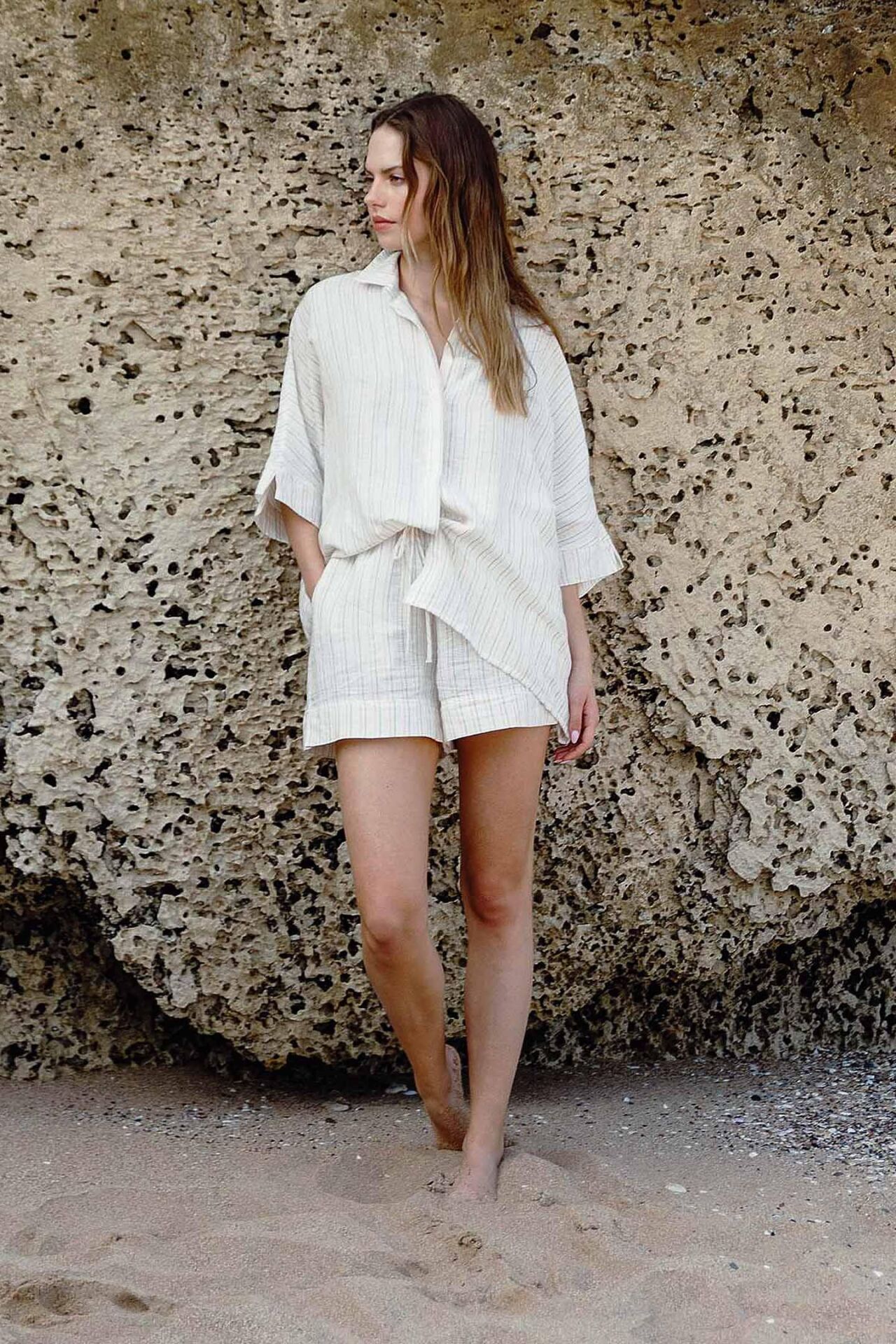 JOJO LARIN KADIN SORT KREM-SOM S-M