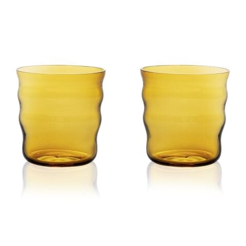 ZUMA 2'li Bardak Seti / El Yapımı, Amber