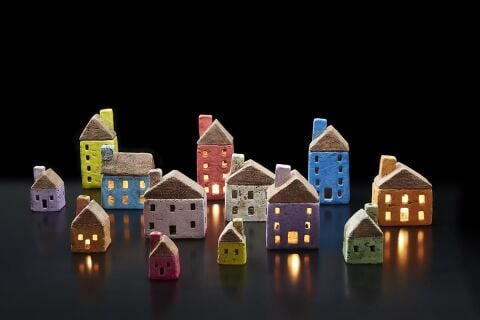 RAKU Seramik Ev 4K 2P Lila