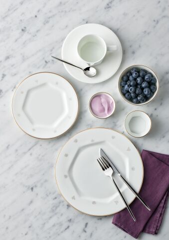 Mislina 6 Kişilik Yemek Takımı 28 Parça Lotus Altın