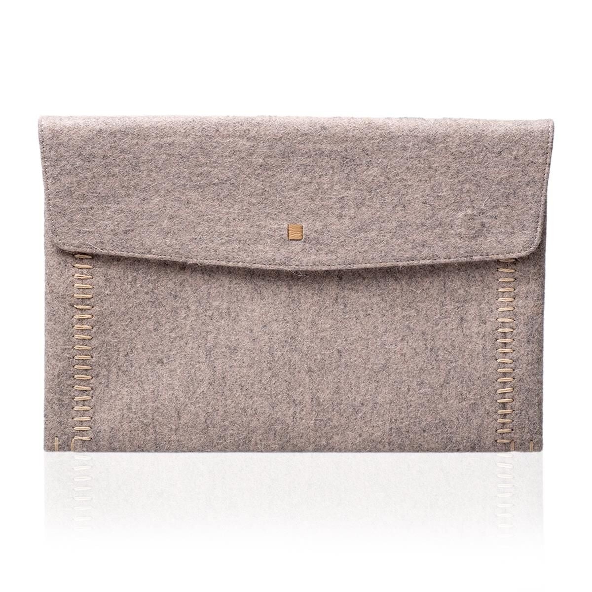 Deri Keçe Tablet Kılıfı Bej