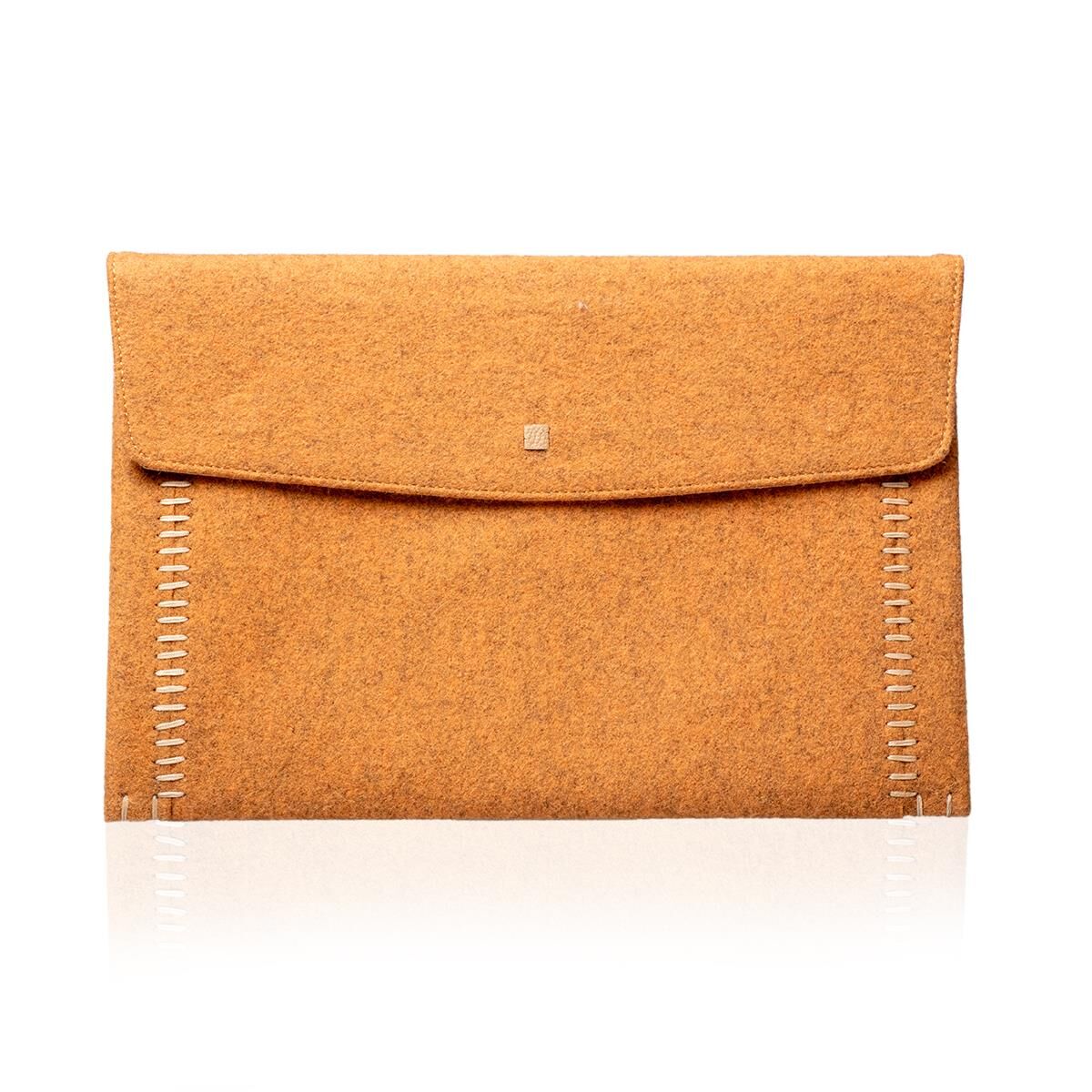 Deri Keçe Tablet Kılıfı Hardal