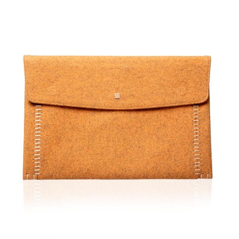 Deri Keçe Tablet Kılıfı Hardal