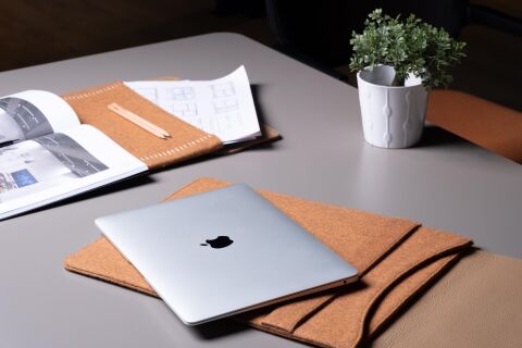 Deri Keçe Tablet Kılıfı Hardal