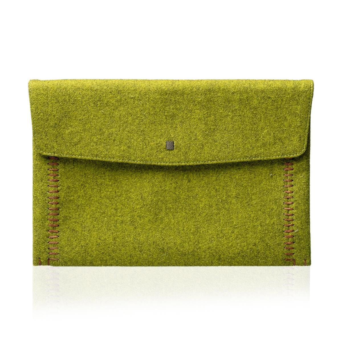 Deri Keçe Tablet Kılıfı Yeşil