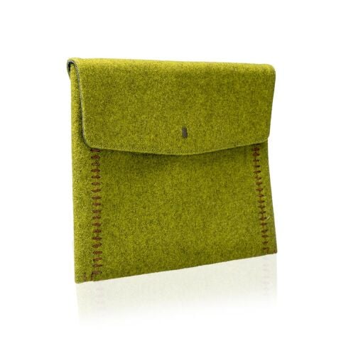 Deri Keçe Tablet Kılıfı Yeşil