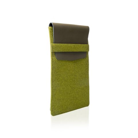 Deri Keçe Bilgisayar Çantası Yeşil