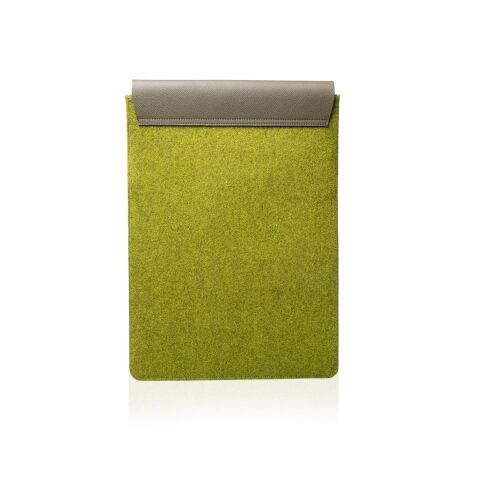 Deri Keçe Bilgisayar Çantası Yeşil