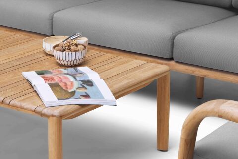 Wo Nomad Gri Oturma Grubu Teak Set/Praıa 090 Gri