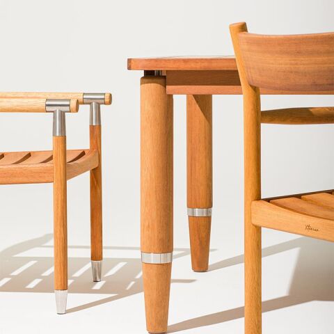 Calix Bahçe İroko Masa 180x90