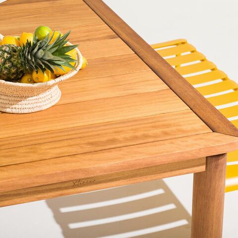 Calix Bahçe İroko Masa 180x90