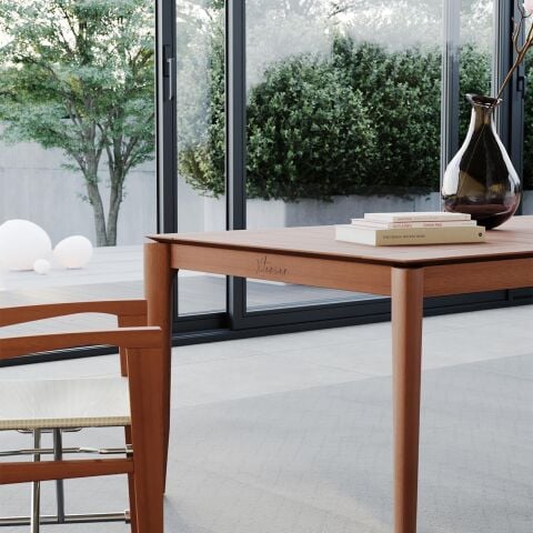 Alceus Bahçe İroko Masa 270X105