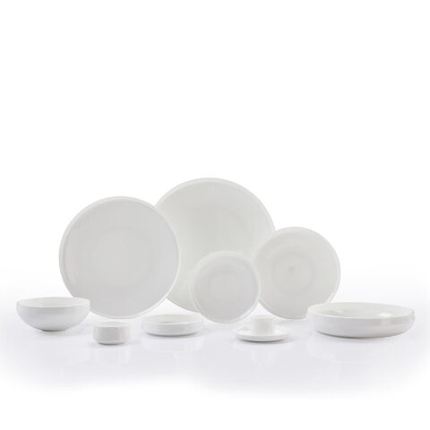 Sufi 12 Kişilik Yemek Takımı 55 Parça Sade