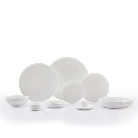 Sufi 12 Kişilik Yemek Takımı 55 Parça Sade