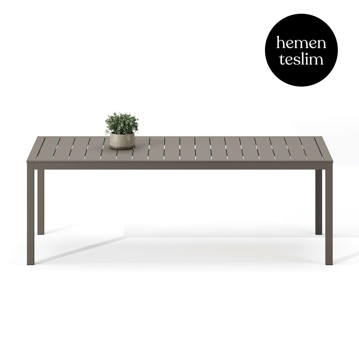 Alba Bahçe Taupe Masa 220x100