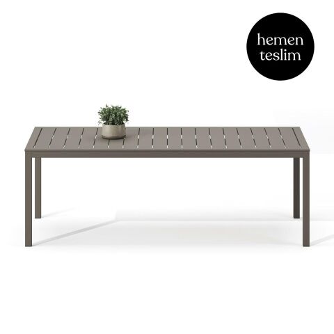 Alba Bahçe Taupe Masa 220x100