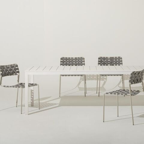 Alba Bahçe Beyaz Masa 220x100