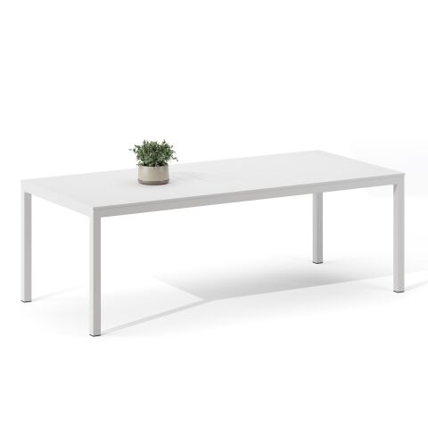 Alba Bahçe Beyaz Masa 220x100