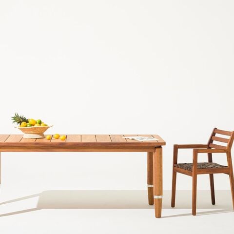 Calix Bahçe İroko Masa 240x110