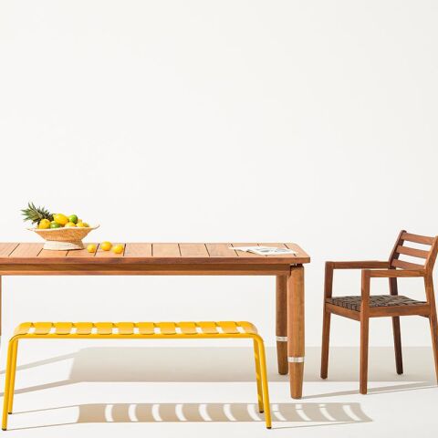 Calix Bahçe İroko Masa 240x110