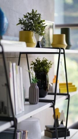 Luna Kitaplık H1L4 180X54 H54 Smoked Meşe Antrasit