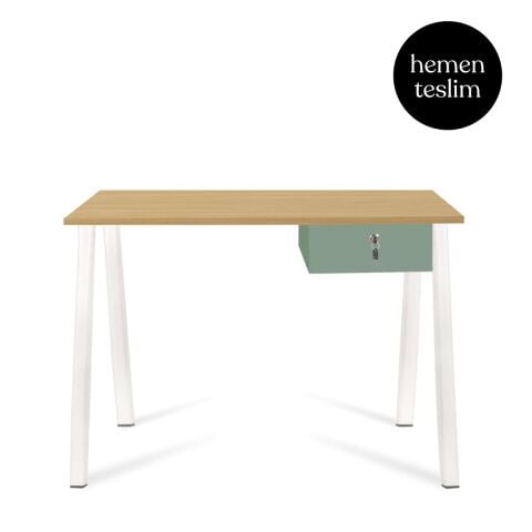 Alfa Çalışma Masası Lake 120x70 Naturel Meşe - Yeşil