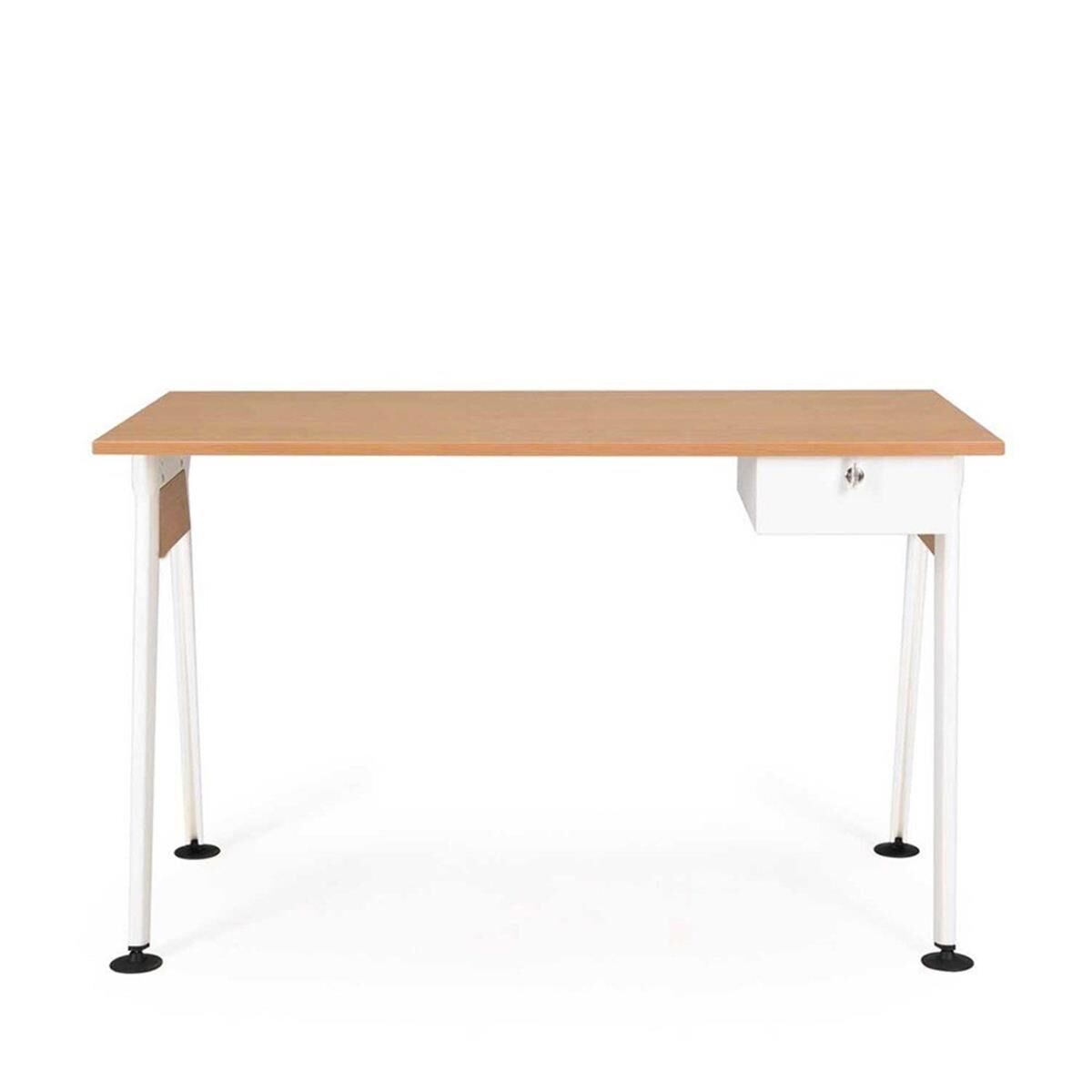 Alfa Masa Beyaz Epoksi Beyaz Meşe