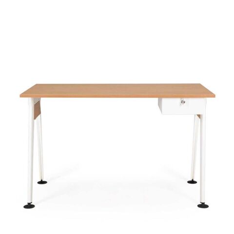 Alfa Masa Beyaz Epoksi Beyaz Meşe