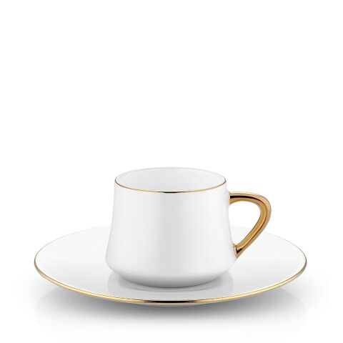 Sufi Türk Kahve Fincanı Seti 2'li Altın HK