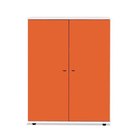 Sodade Büfe Lake H2 100X40 H130 cm Beyaz-Turuncu