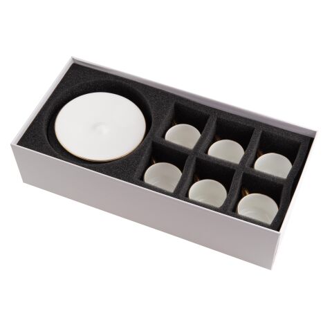 Sufi Türk Kahve Fincanı Seti 6'lı Altın HK