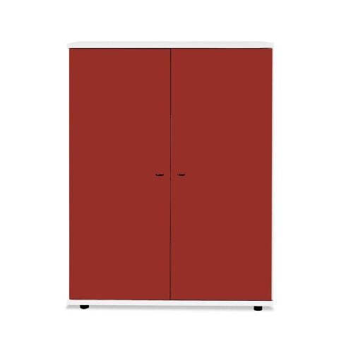 Sodade Büfe Lake H2 100X40 H130 cm Beyaz-Kırmızı