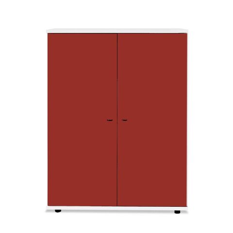 Sodade Büfe Lake H2 100X40 H130 cm Beyaz-Kırmızı