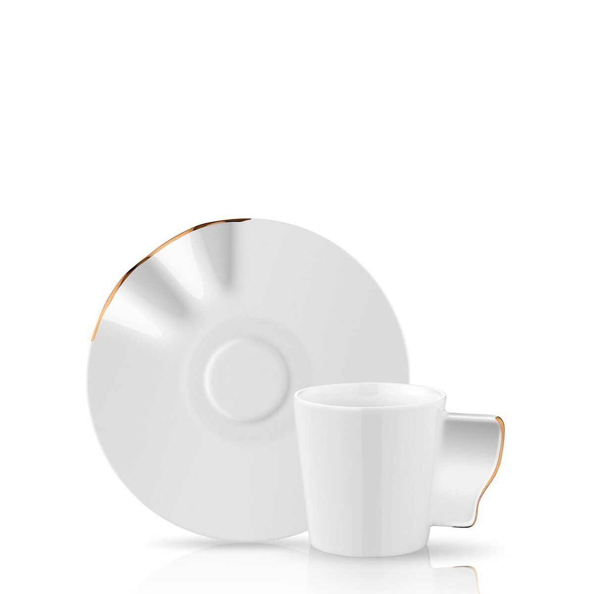 Kaffa Türk Kahve Fincanı Seti 6'lı Altın