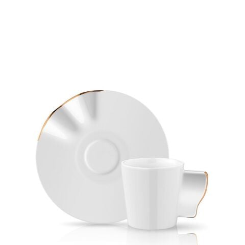 Kaffa Türk Kahve Fincanı Seti 6'lı Altın