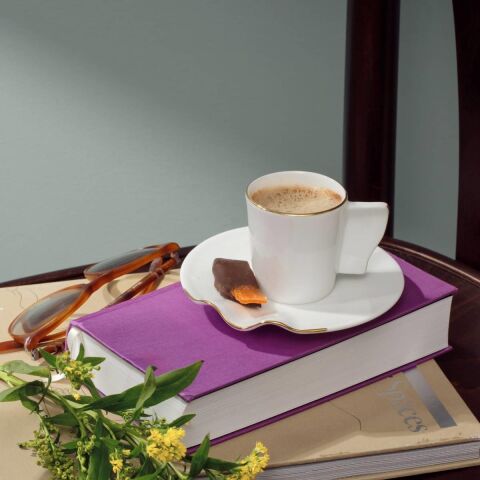 Kaffa Türk Kahve Fincanı Seti 6'lı Altın