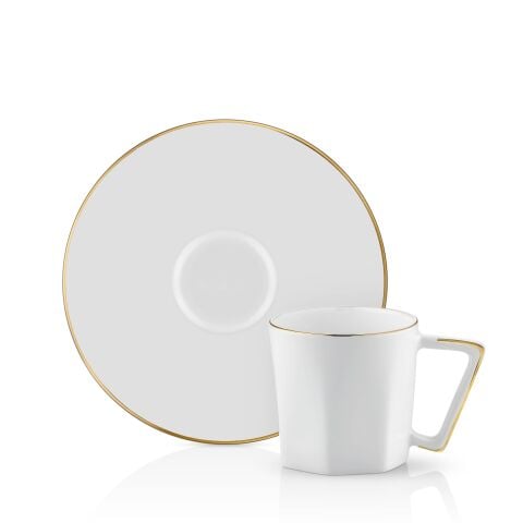 Mislina Türk Kahve Fincanı Seti 6'lı Altın HK