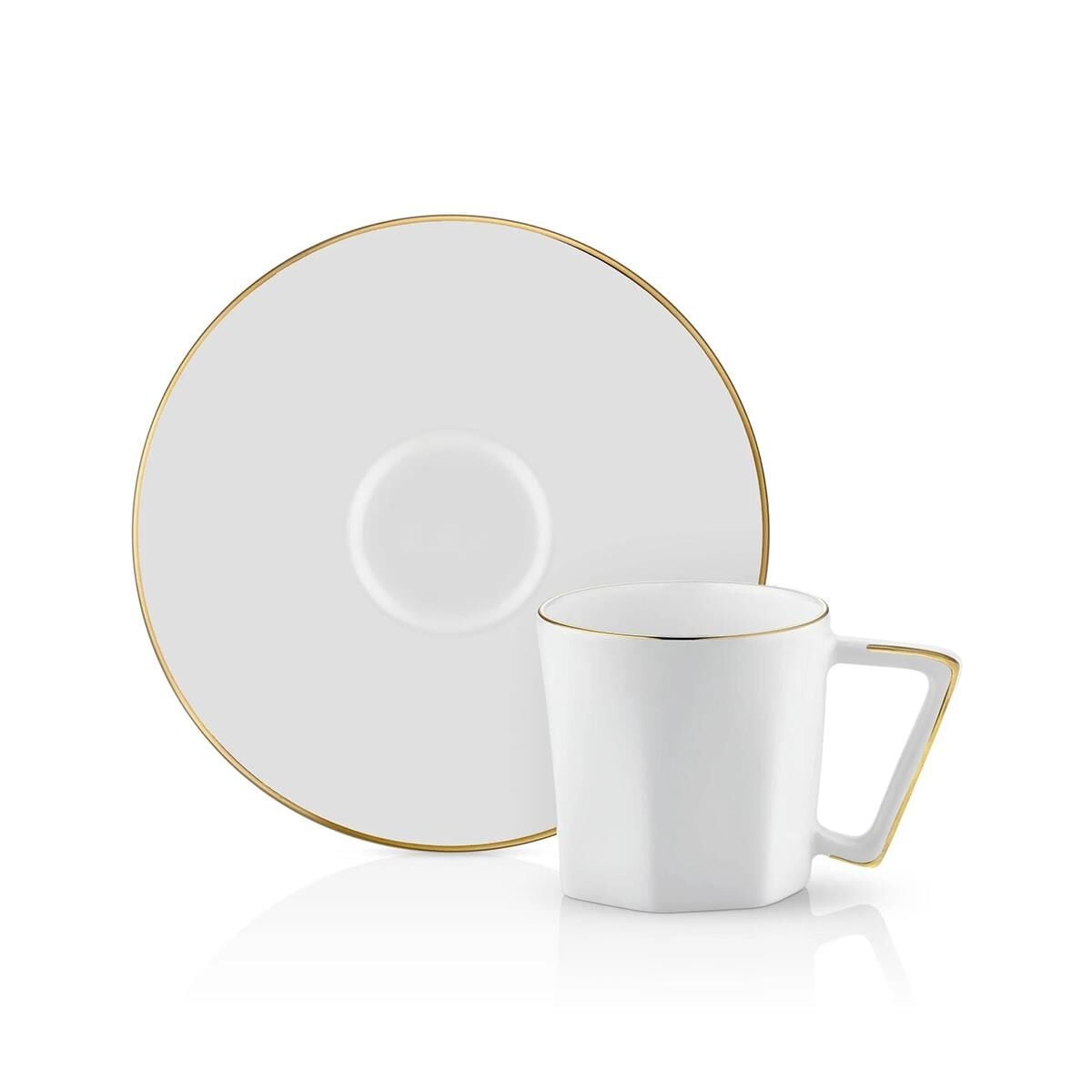 Mislina Türk Kahve Fincanı Seti 6'lı Altın HK