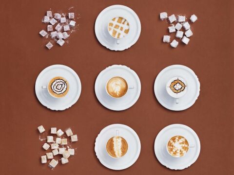 Eser-i İstanbul Çay Kahve Fincanı Seti 6'lı Platin HK